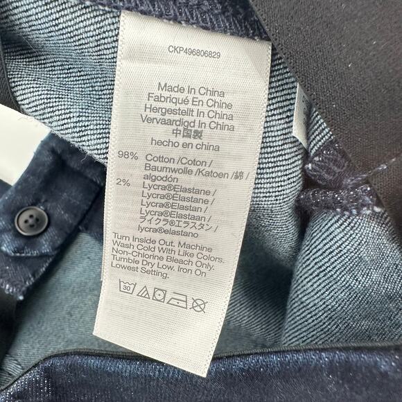 Madewell Denim Slim Crop Pants in Rinse Wash Size 6 - Picture 6 of 11